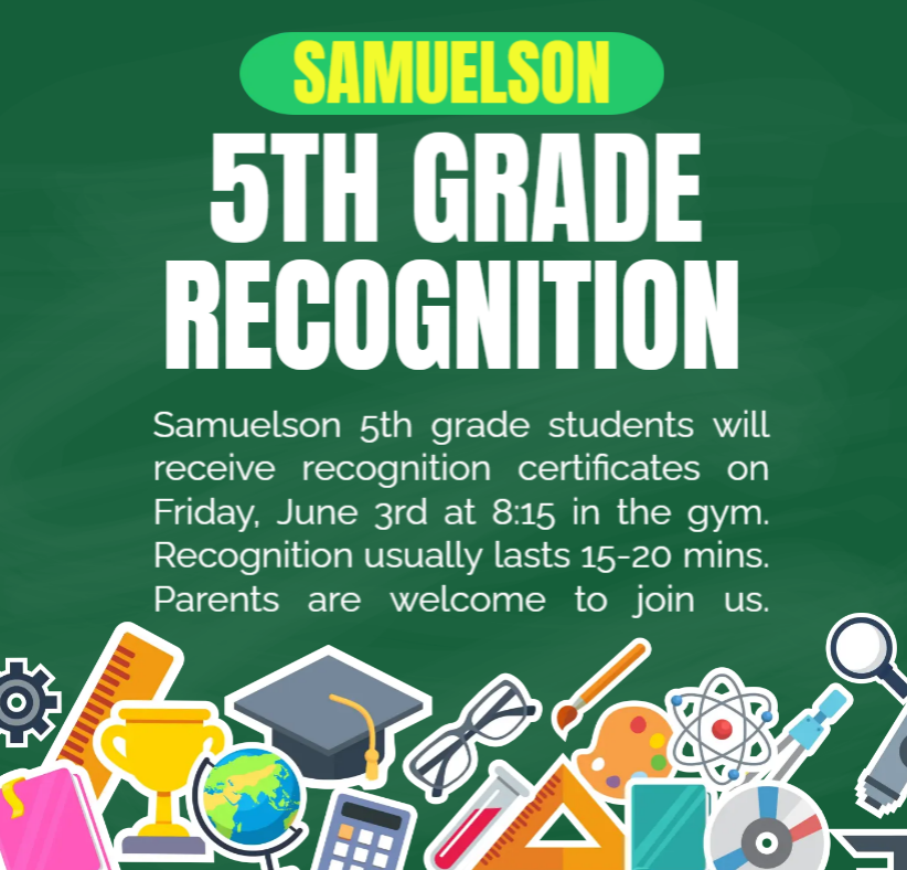 5TH GRADE RECOGNITION FLYER