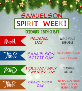 Spirit Week Dec 18 21