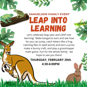 FEBRUARY Leap into Learning Flyer DRAFT
