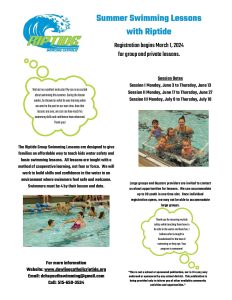 2024 Summer Swimming Lessons with Riptide page 001